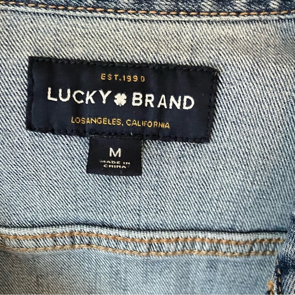 Lucky Brand Tomboy Trucker Jean Jacket, Sz. M - Picture 4 of 9